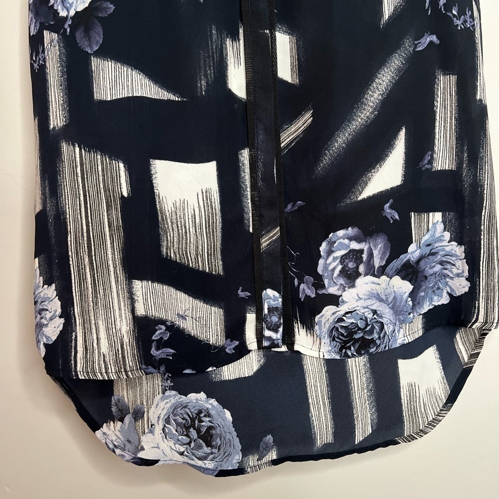 Simply Vera Floral Cap Sleeve Blouse Size M - Picture 6 of 6